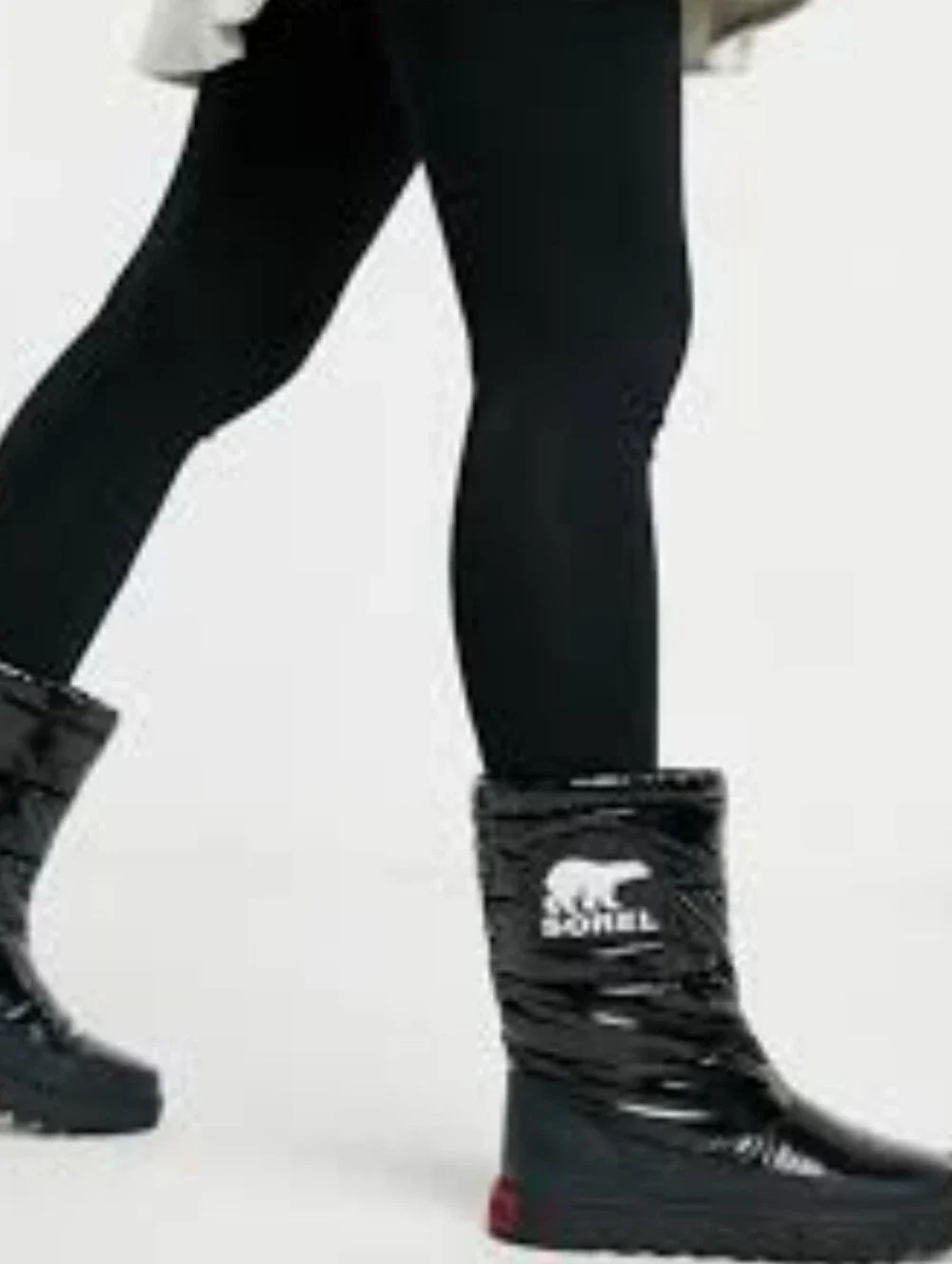 Sorel Joan Of Artic Black Puffer Snow Boot Size 8.5